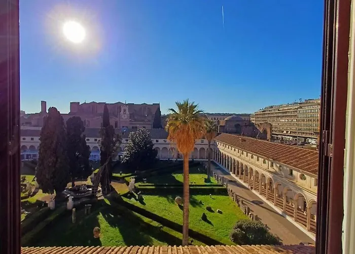 Camera X2 Con Splendida Vista Sulle Terme Di Diocleziano E Sul Chiostro Di Michelangelo