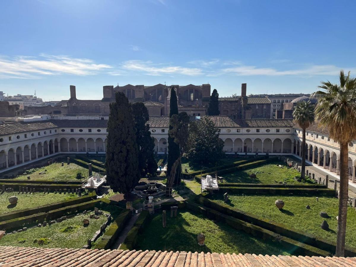 Gasthof X2 Con Splendida Vista Sulle Terme Di Diocleziano E Sul Chiostro Di Michelangelo Rom